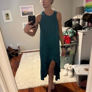 Stark X Silky Tulip dress Teal